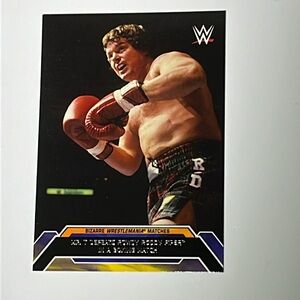 2015 Topps WWE Bizarre Wrestling Matches Roddy Rod Piper vs Mr T 2 of 10
